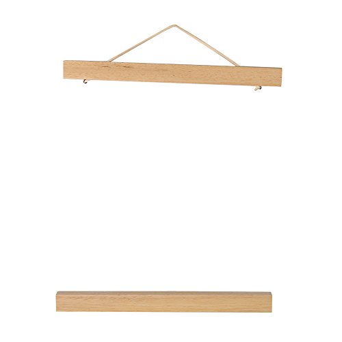 Marco de Fotos magnético de Madera Moderno Cartel de Bricolaje Impresiones de Desplazamiento Percha de Arte Madera Blanca(21cm)