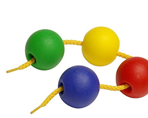 Miniland Educational 154214 - Bote con bolas ensartables 20 mm, 100 piezas