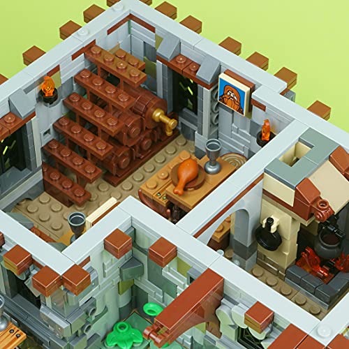 MOC 72838 Medieval Tavern – 2951 piezas casa modular compatible con Lego Medieval Blacksmith 21325