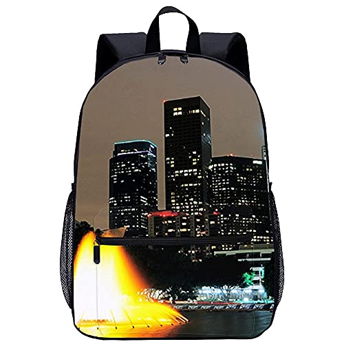 Mochila Infantil 3D Mochilas Escolares para Niñas y Niños de-los Angeles-Adecuado para: estudiantes de primaria y secundaria, la mejor opción para viajes al aire libre-Tamaño: 45x30x15 cm / 17 pulga