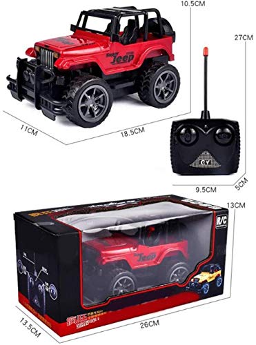 Modelo de Coche RC Jeep Off-Road Control Remoto Coche Crawler Big Foot Jeep R/C Vehículo (Escala 1:24) Modelo Coleccionable Exclusivo (Color: Amarillo) 20 Excellent