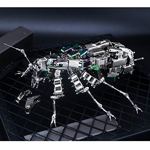 MOEGEN Modelo de metal 3D de juguete de construcción DIY 3D puzle de metal para adultos y niños, juguete de ingeniería, kit de construcción de metal, artesanía creativa, regalo de cucarachas