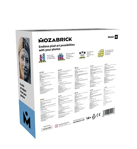 MOZABRICK Juego de construcción de fotos model < M > Transforma cualquier imagen en un mosaico de arte de pared usando nuestro constructor. Posibilidades infinitas de arte de píxeles usando tus fotos!