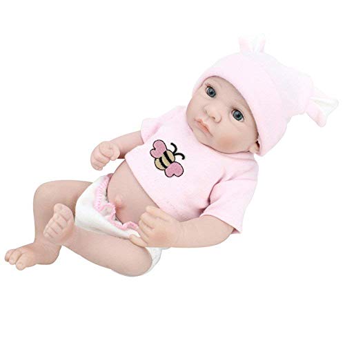 Muñecas Reborn, Muñecas nutritivas, Muñeca Reborn Simulación Bebé Silicona Niño Entrenamiento para Madre e Hijo Regalo de cumpleaños para niños 25CM