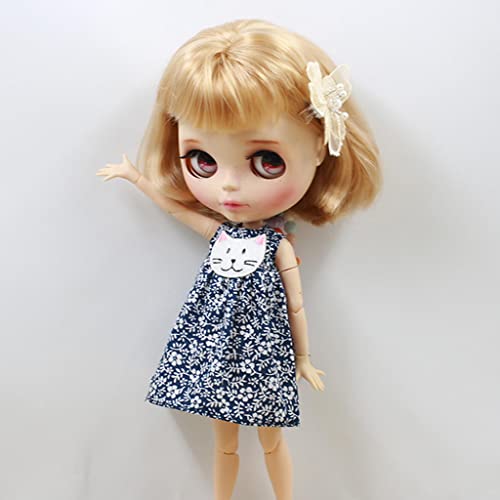 NC NC Vestido de Fiesta de Muñeca de Fantasía / Pantalones Traje de Ropa para 1/6 Accesorio de Muñeca Blythe - Azul Oscuro