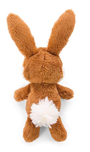 NICI 47348 Colgante de Conejo de Peluche con Zanahoria, 15 cm, Colgante de Conejo en Zanahoria, Idea de Regalo para Nido de Pascua, Naranja/marrón