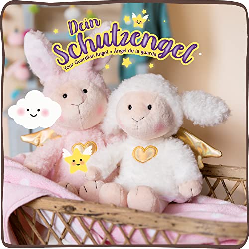 NICI- Oveja Ángel de la Guarda La La Lammie en caja regalo 30cm, Color blanco y dorado (47555)