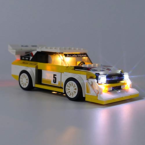 Nlne Kit De Iluminación Led para 1985 Audi Sport Quattro S1,Compatible con Ladrillos De Construcción Lego Modelo 76897 (NO Incluido En El Modelo)