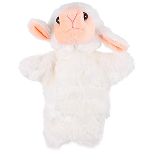 NUOBESTY Marionetas de mano de animales de ovejas blancas para juego imaginativo de simulación de juego de brotes de cuentos preescolares juego imaginativo