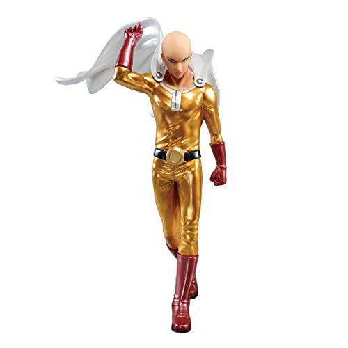 One punch Man Figura Saitama (20 cm) - Figura Premium Metálica - Banpresto