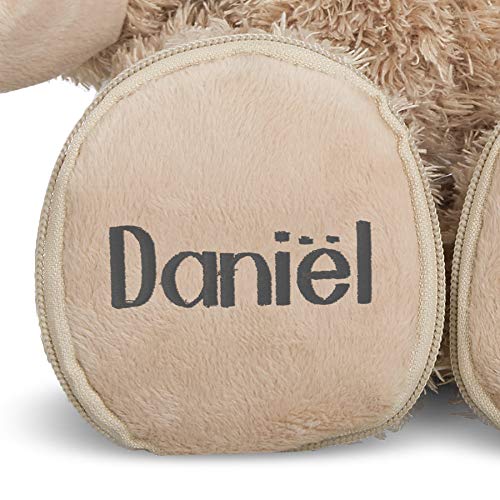 Oso de Peluche Personalizado con Dos Nombres - Personalizado Este Osito de Peluche añadiéndoles Dos Nombre (Peluche de Amor)
