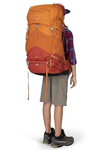 Osprey Ace 50 Mochila Infantil de Senderismo, Unisex niños, Orange Sunset, O/S