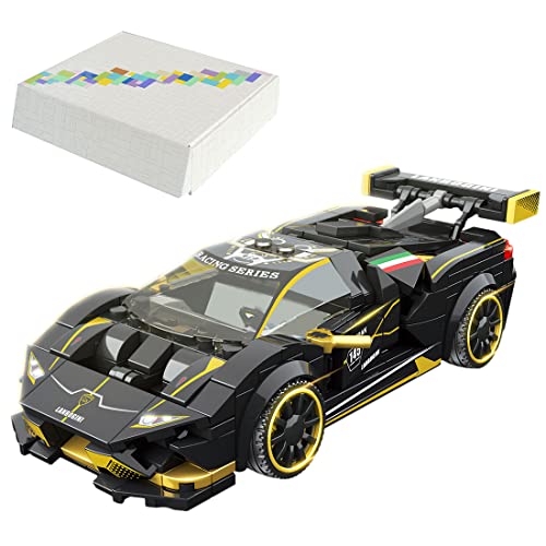 PANQI Kit de construcción de Coche Deportivo Technic 360 Piezas Modelo de Bloque de construcción de Coche de Carreras de superdeportivo para Lamborghini EVO Compatible con Lego Technic