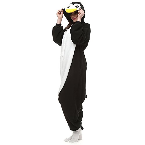 Pijamas Animales Mujer Disfraces de Cosplay para Adultos Pijama pinguino Enteros,M