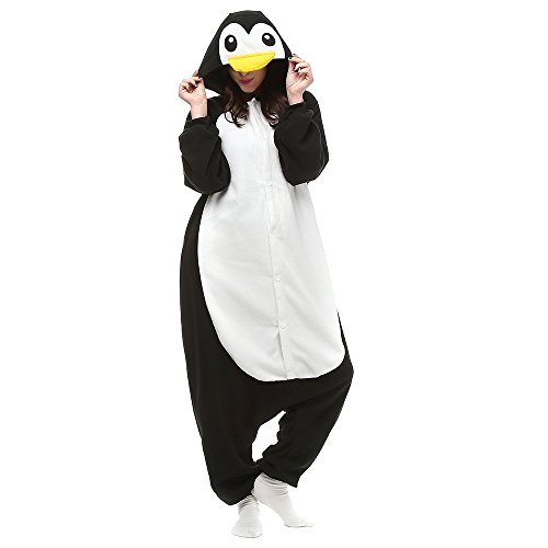 Pijamas Animales Mujer Disfraces de Cosplay para Adultos Pijama pinguino Enteros,M