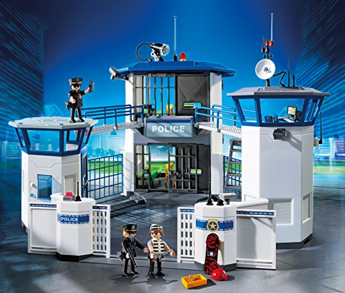 Playmobil Ciudad Acción Policial Cuartel General Con Prisión Edificio Conjunto 9131
