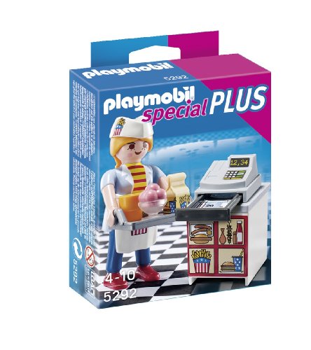 PLAYMOBIL Especiales Plus - Camarera con Caja registradora (5292)