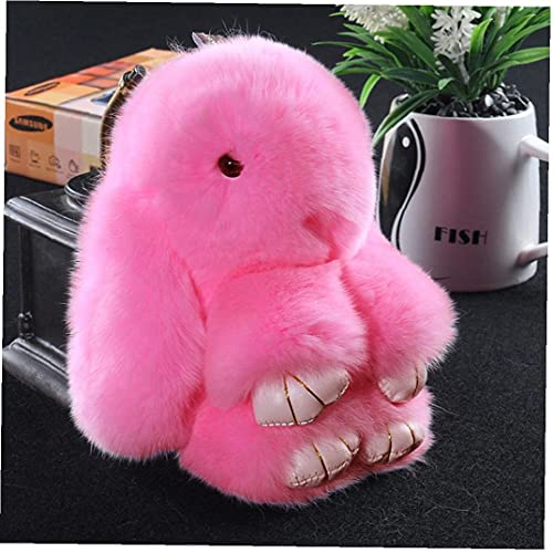 Pluff Llavero del Conejito Llaveros para Mujeres del Bolso Peluches Pom Pom Precioso Llavero