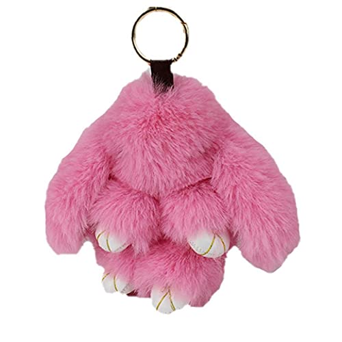 Pluff Llavero del Conejito Llaveros para Mujeres del Bolso Peluches Pom Pom Precioso Llavero