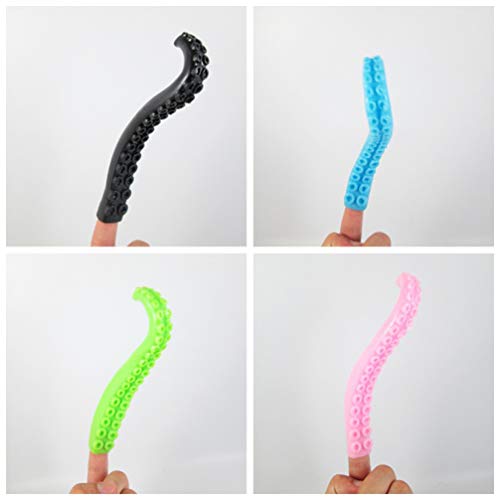 POPETPOP Títeres de Goma para Dedos Títeres de Goma para Dedos Títeres para Dedos Títeres de Pulpo Juguetes para Niños ( Color Aleatorio )