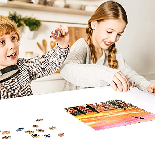 Rompecabezas de 1000 Piezas para Adultos Puerto mediterráneo Rompecabezas Juegos educativos decoración del hogar Rompecabezas