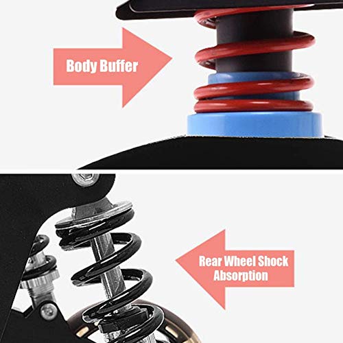 RONGJJ Hoverboard, Hoverkart Ajustable, Hoverkart Kart Antichoque, Pasamanos Especial De 360 ​​° para Actividades Al Aire Libre De Niños, Se Adapta A Todos Los Tamaños De Hover Board, Red Upgrade