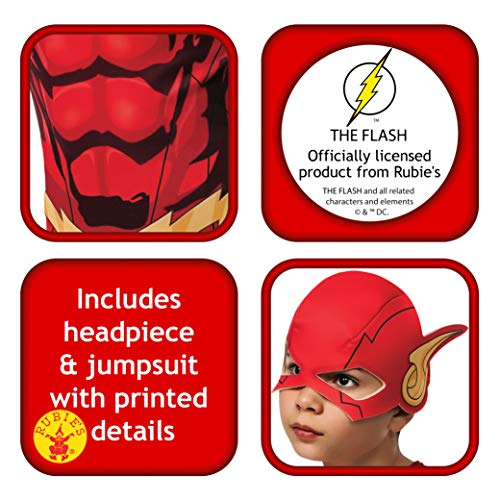 Rubies - Disfraz Marvel The Avengers El Flash para niños, edad 5-7 años (881332_M)