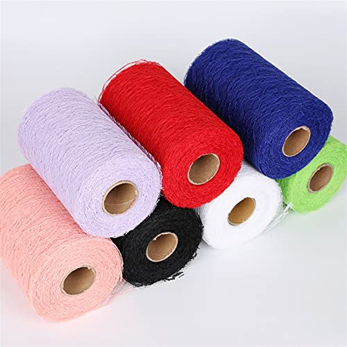 RUIXINLI 22 Meter Light Pink Tull TÁJO DE CORDÓN Tela de Correos 15 cm Red de Encaje Neta for Tutu Falda Silla Tabla Corredor (Color : Negro, Size : 1pc)