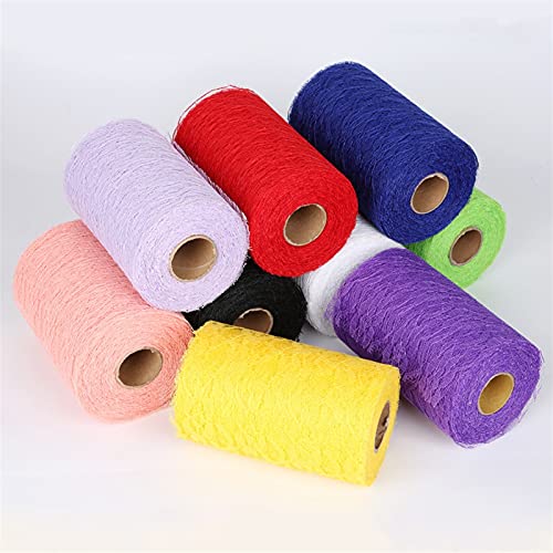 RUIXINLI 22 Meter Light Pink Tull TÁJO DE CORDÓN Tela de Correos 15 cm Red de Encaje Neta for Tutu Falda Silla Tabla Corredor (Color : Negro, Size : 1pc)