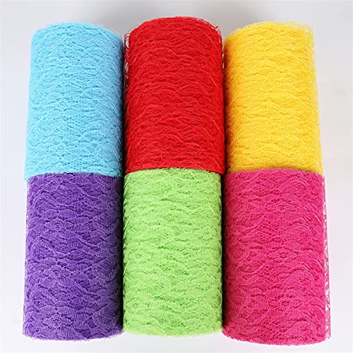 RUIXINLI 22 Meter Light Pink Tull TÁJO DE CORDÓN Tela de Correos 15 cm Red de Encaje Neta for Tutu Falda Silla Tabla Corredor (Color : Negro, Size : 1pc)