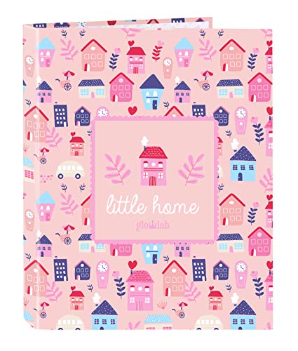 safta Carpeta con Folios 4 Anillas de Glowlab Welcome Home, 265x330mm (512133067)