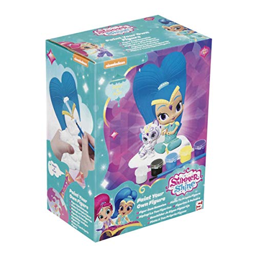 SAMBRO- Shimmer&Shine Shimmer and Shine Set de Figuras de Escayola para Pintar, Color Morado (SHI-4426-ASS)