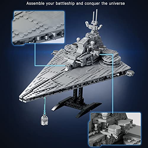SESAY Star Imperial Destroyer Modelo 796+ piezas Super Wars UCS Destructor de estrellas compatible con Lego Star Wars
