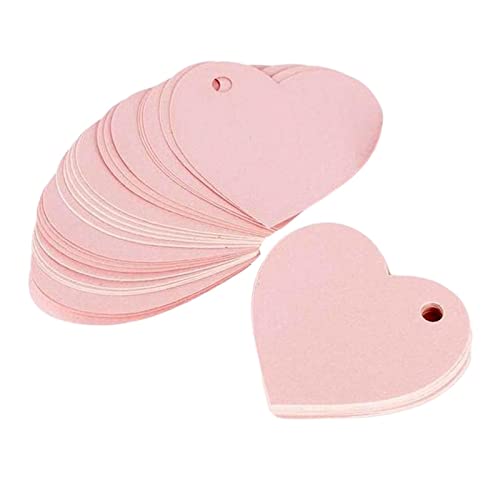 sharprepublic 50 Piezas Etiqueta Colgante Etiquetas de Papel Kraft Decoración Etiquetas en Blanco Etiquetas de Papel de Regalo Tarjeta de Deseos Etiquetas de Amor