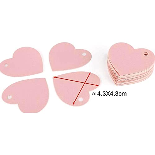 sharprepublic 50 Piezas Etiqueta Colgante Etiquetas de Papel Kraft Decoración Etiquetas en Blanco Etiquetas de Papel de Regalo Tarjeta de Deseos Etiquetas de Amor