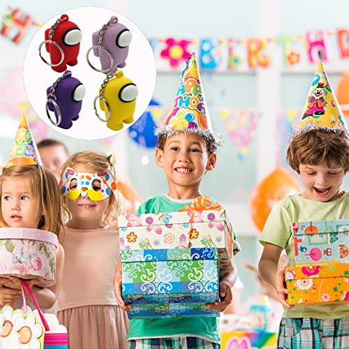 simyron A-mong Us Llavero 6PCS  A-mong Us Mini Llavero Juegos de Personajes, Muñeca de Personaje de Hombre Lobo con Llavero,Figura Hot Game para Los Niños