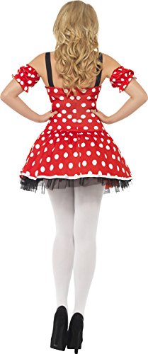 Smiffys Disfraz Madame Ratón sexy, con vestido, muñequeras y diadema de orejas de ratón
