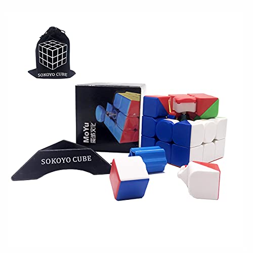 SOKOYO Moyu Meilong M magnético 2x2 3x3 Cubo mágico 4x4 5x5 Stickerless Speed Cube Magnet Puzzle Cube 2x2x2 3x3x3 4x4x4 5x5x5 (Meilong 3x3 M)