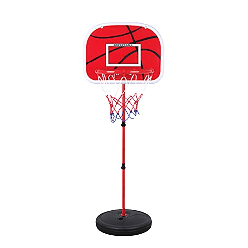 Soporte portátil para aro de baloncesto Canasta de baloncesto para niños al aire libre Portería de baloncesto Juego de baloncesto interior al aire libre de altura ajustable para niños de 2 3 4 5 6 7