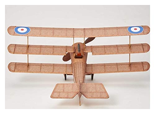 Sopwith Tri-Plane complete vintage model rubber-powered balsa wood aircraft kit that really flies!