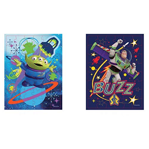 Spin Master - Toy Story Buzz Lightyear Lenticular Puzzle in a Shaped Tin Packaging (20108499) , color/modelo surtido