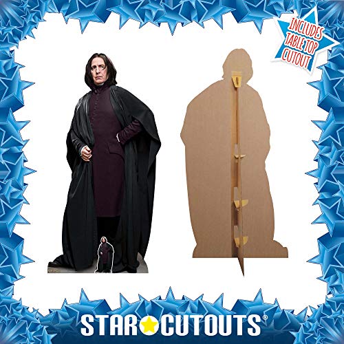 Star Cutouts SC1470 - Figura de Profesor Snape de Harry Potter, Ideal para Hogwarts, Fans de Fiestas mágicas, Altura de 190 cm