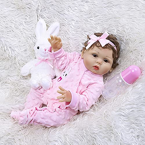 Staright 470mm de Cuerpo Completo de Silicona Reborn Baby Doll Impermeable bebé baño Juguete bebé niños Moda muñeca Regalo