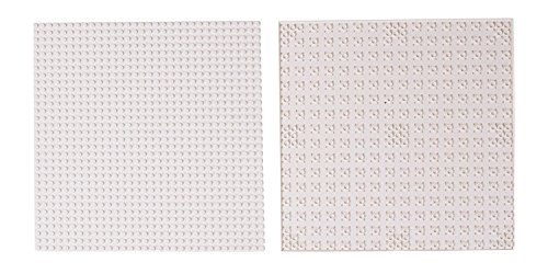 Strictly Briks - 4 Bases clásicas para Construir - para Hacer Torres, mesas y Mucho más - 100 % Compatible con Todas Las Grandes Marcas - 25,4 x 25,4 cm - Colores primarios
