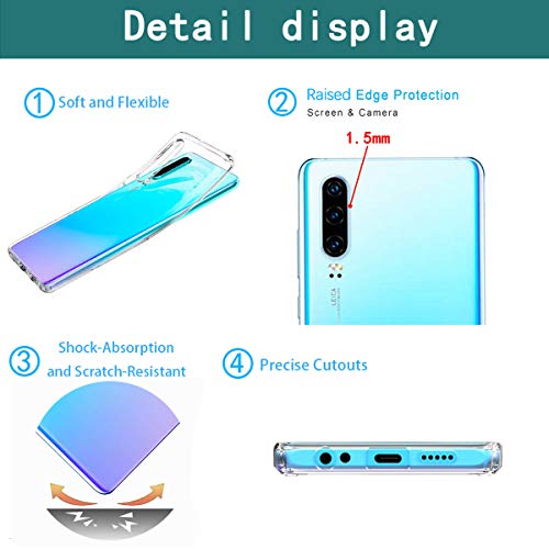 Suhctup Funda Compatible con Huawei Nova 3E,Transparente Carcasa con Dibujos Animados TPU Silicona Protectora de Golpes Anti Choques Slim Case Cover Bumper para Huawei Nova 3E(11)