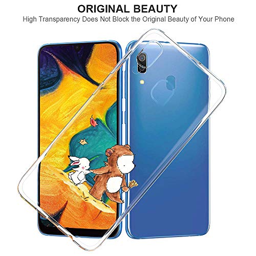 Suhctup Funda Compatible con Samsung Galaxy S10,Transparente Carcasa con Dibujos Animados TPU Silicona Protectora de Golpes Anti Choques Slim Case Cover Bumper para Galaxy S10(13)