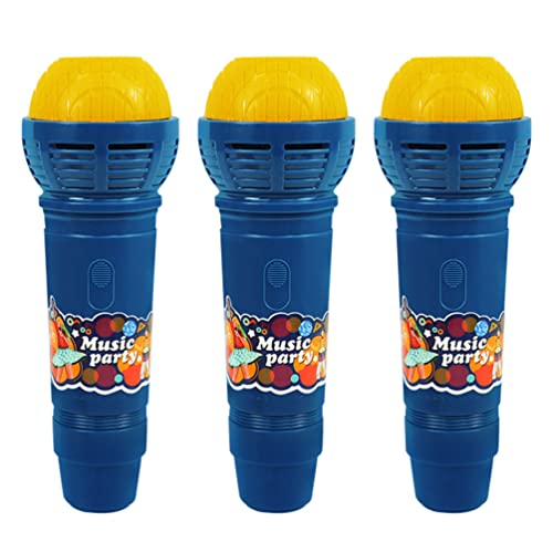 Toddmomy 3 Unids Mighty Echo Micrófono Toy Place Echo Mic Toy Fake Mic Playings para Canto Terapia del Habla ( Color Azar )