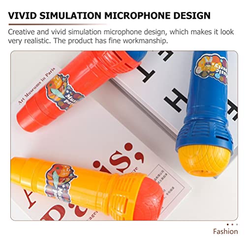 Toddmomy 3 Unids Mighty Echo Micrófono Toy Place Echo Mic Toy Fake Mic Playings para Canto Terapia del Habla ( Color Azar )