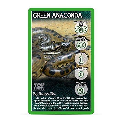 Top Trumps 28134 Snakes-Classics Juego de Cartas de Viaje, Multi