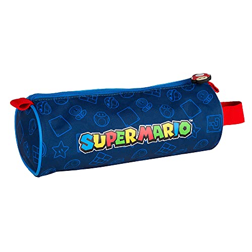 Toybags Portatodo Redondo Super Mario y Luichi 22 X 8 X 8 CM, Multicolor, Grande (T106-830)